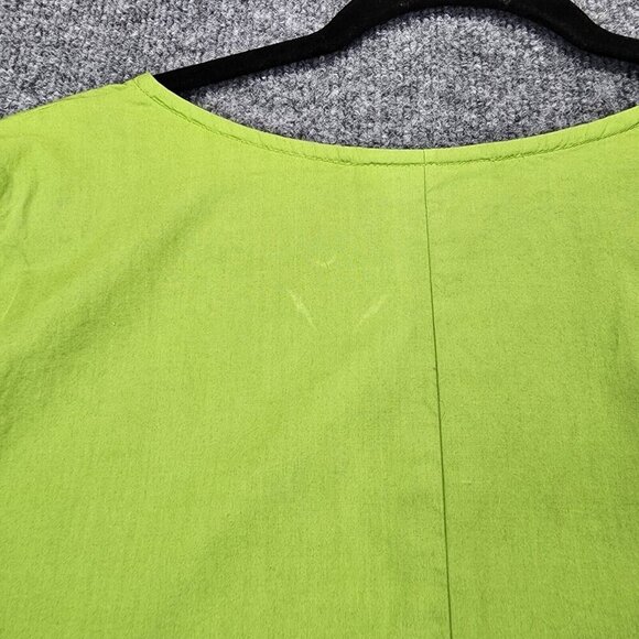 Bryn Walker Womens XS Dress Organic Cotton Short Sleeve Button Down Lagenlook - Picture 11 of 13